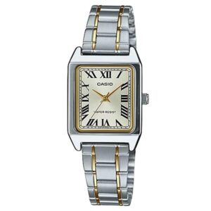Casio LTP-V007SG-9B — Montre femme analogique, bracelet acier doré